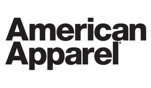 plain american apparel black and white logo