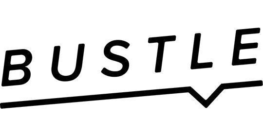 simple black and white bustle logo