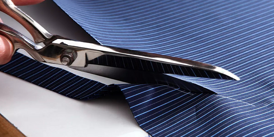 cloth cutting with scissor