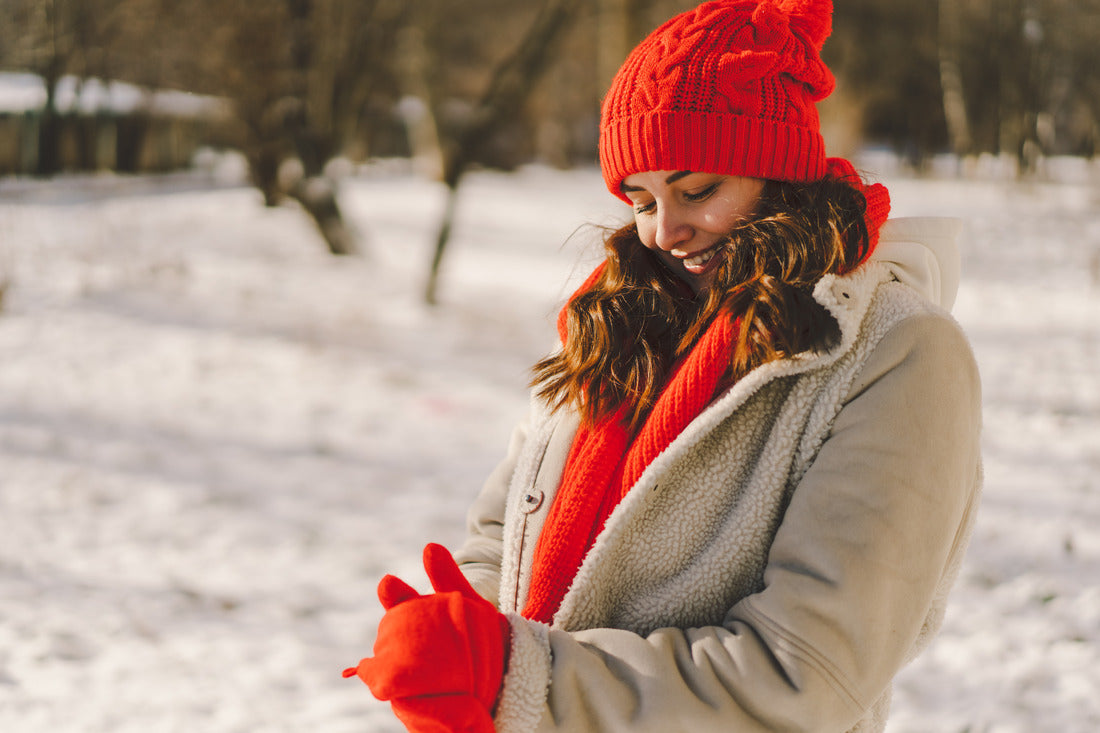 women in beige sweater