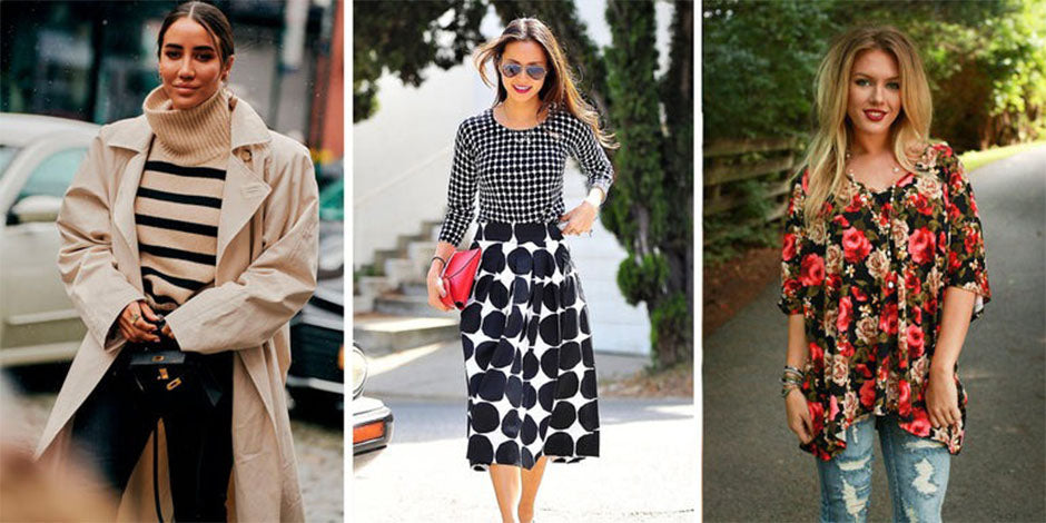 different models show casing three different styled dresses