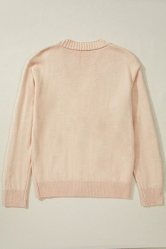 Women  Open Knit Drop Shoulder Sweater Cardigan