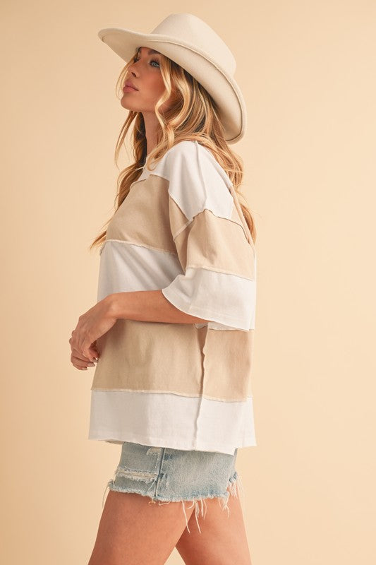 Polly Color Block Top