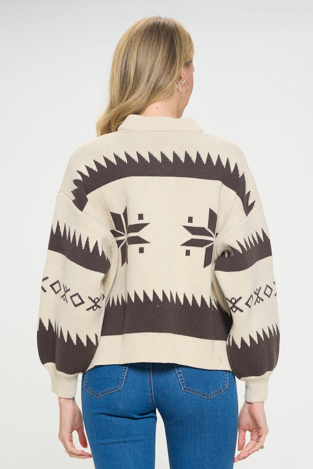 Midnight Canvas Zip Sweater Jacket