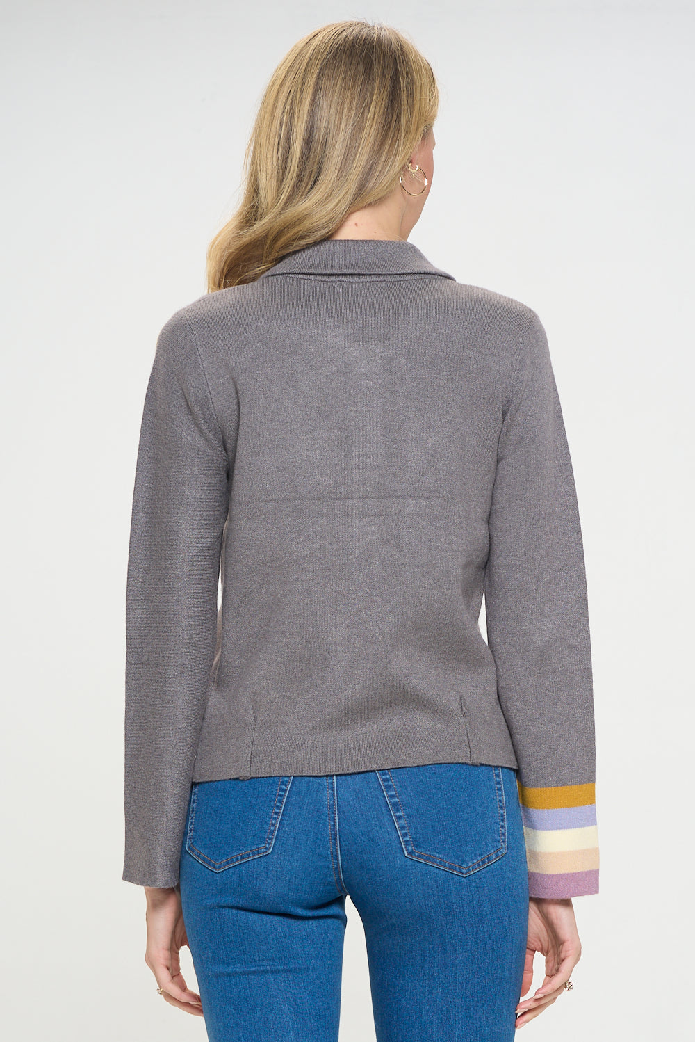 Rainbow Tracks Sweater Jacket