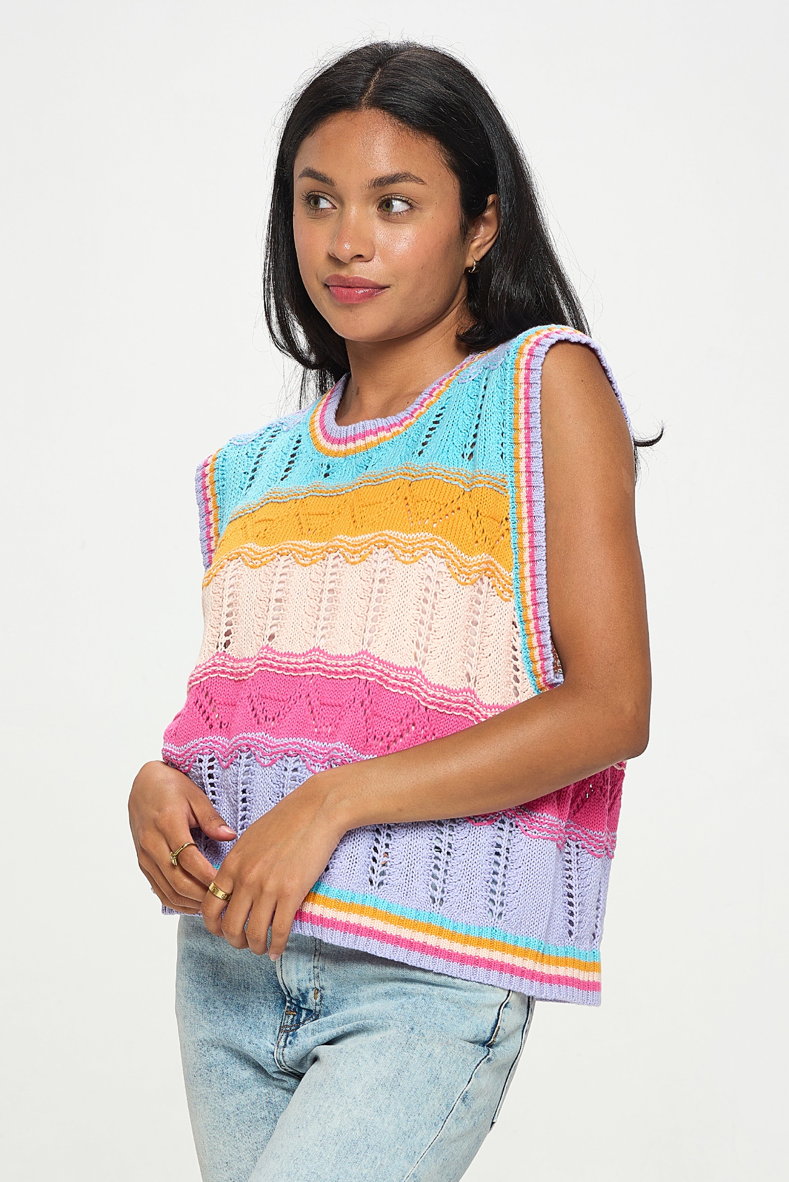 Candy Shop Knit Sweater Vest