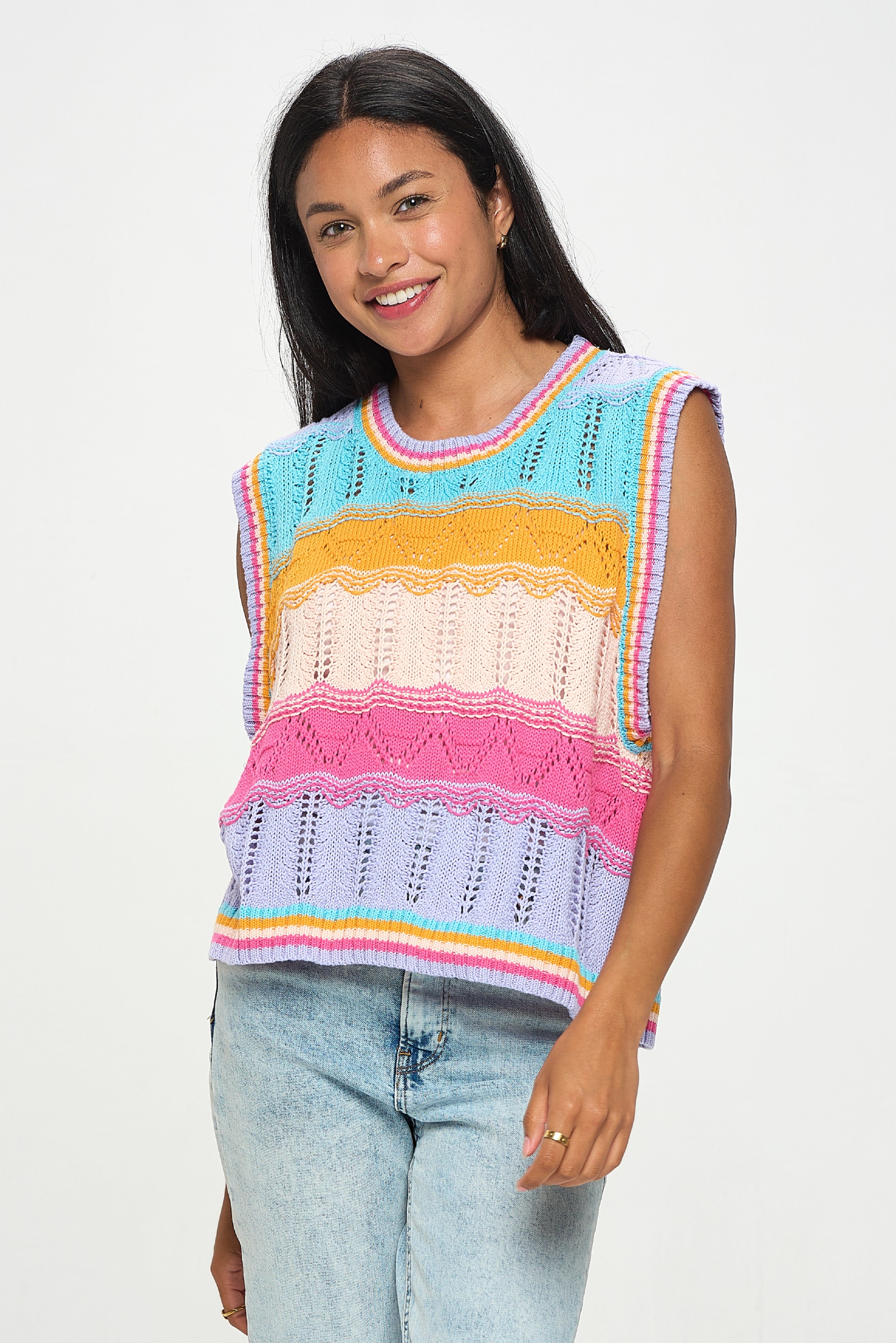 Candy Shop Knit Sweater Vest