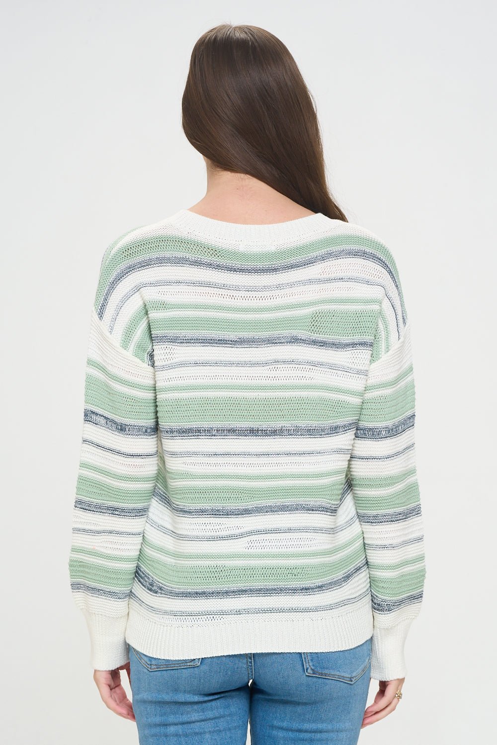 Aurora Meadow Striped Sweater - Baciano Official Store