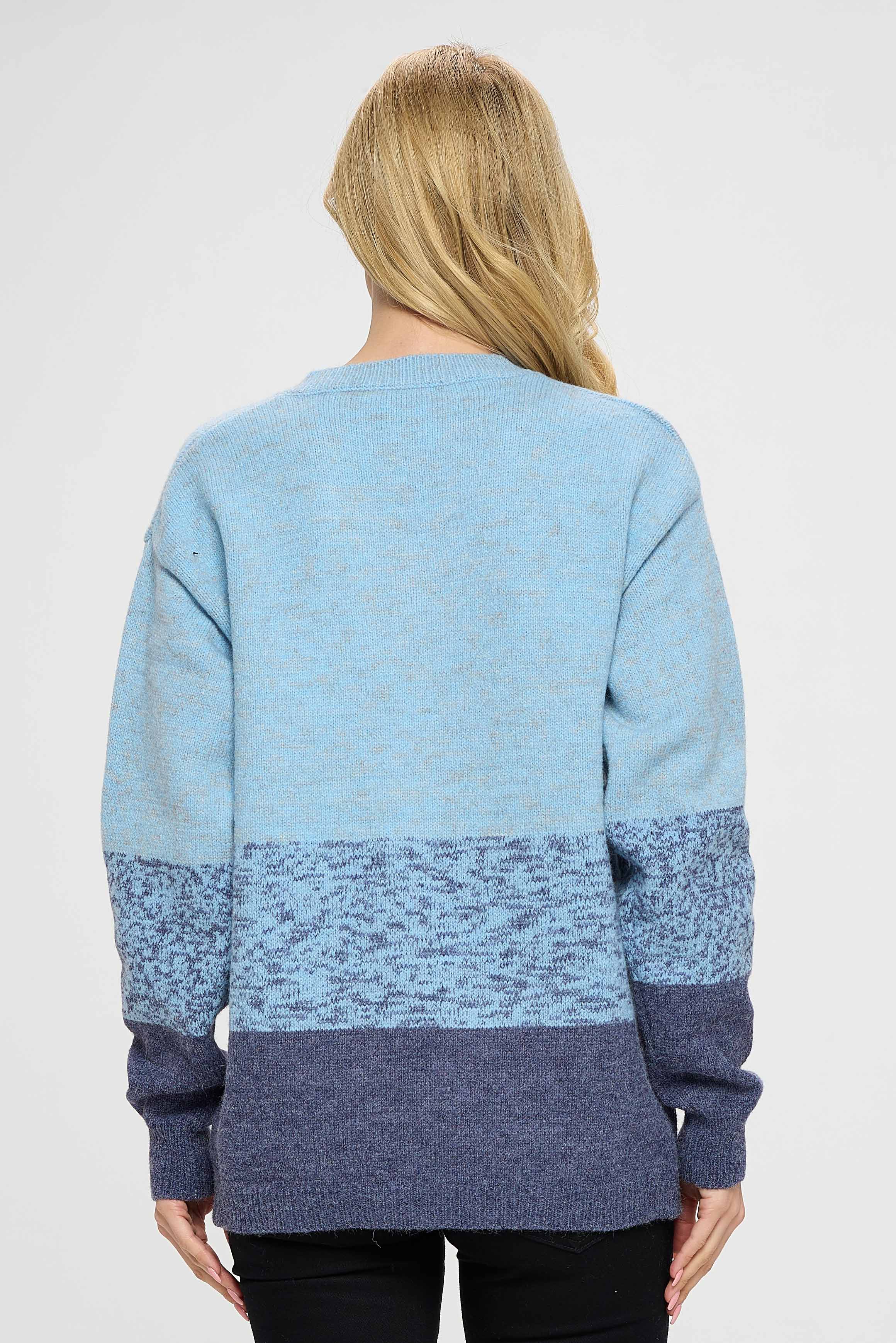 Blue Shade Sweater Top - Baciano Official Store