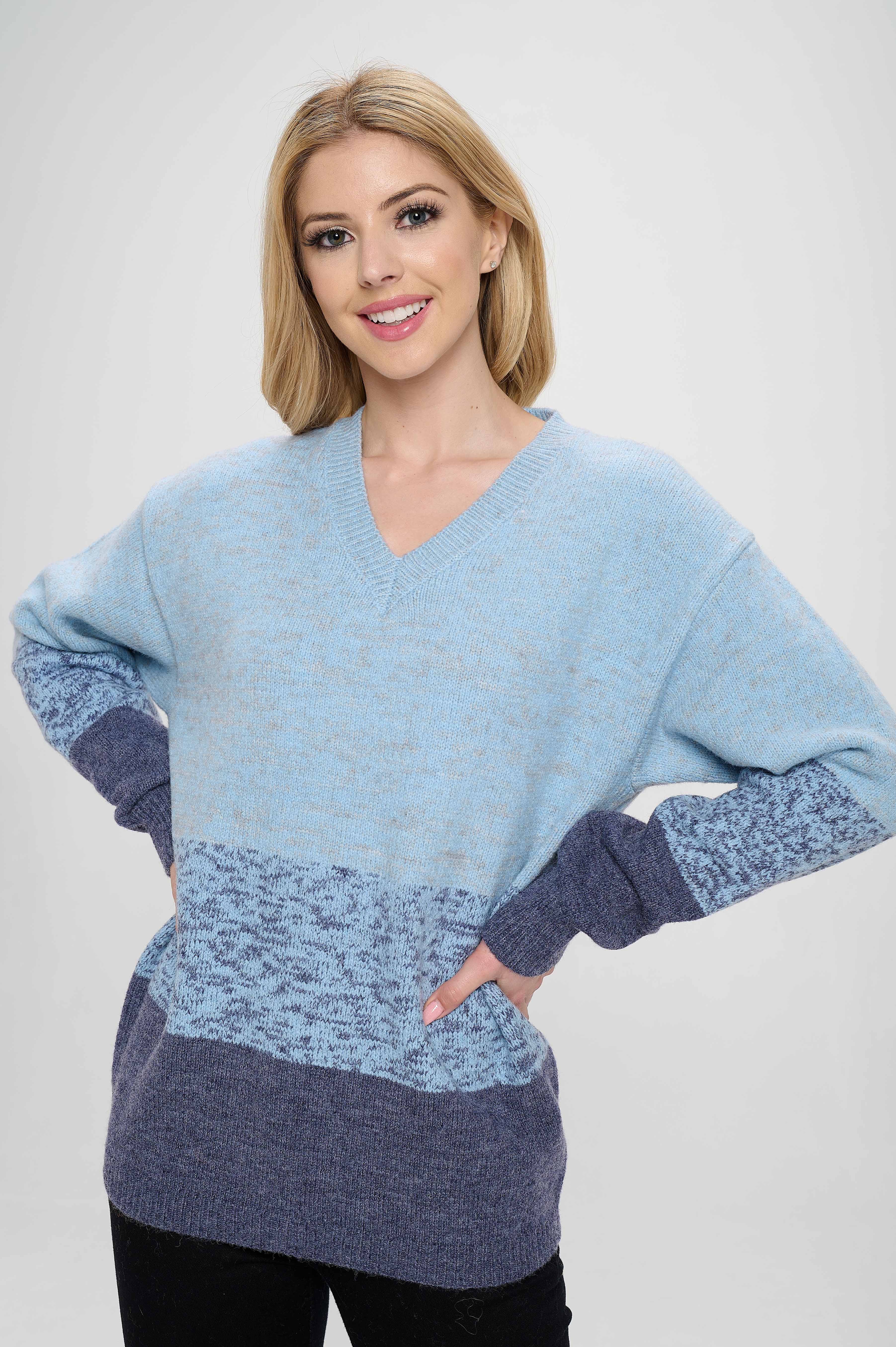 Blue Shade Sweater Top - Baciano Official Store