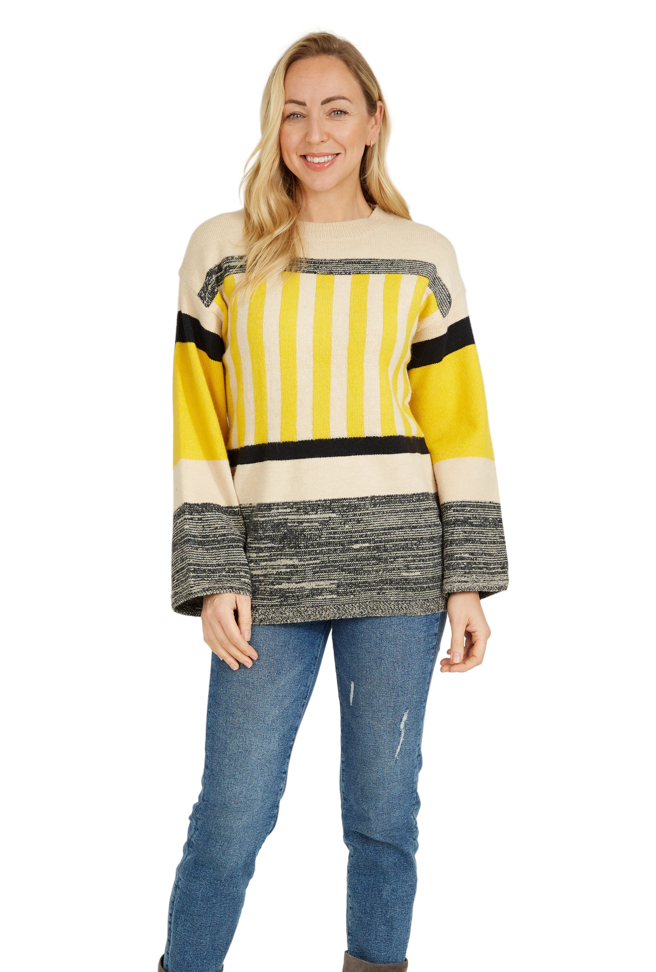 Melange Design Sweater top baciano