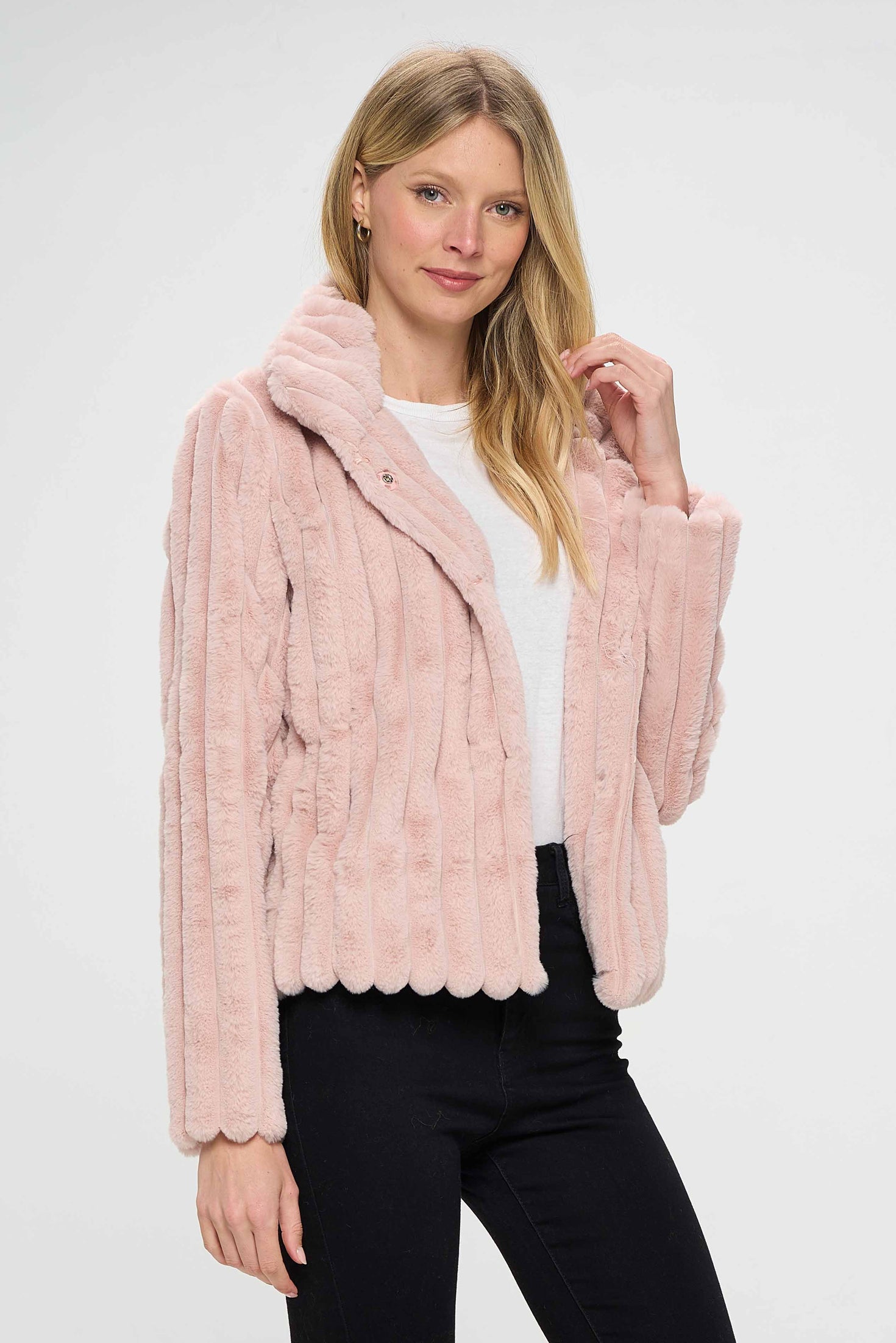 Shop Now Stylish Pink Cozy Coat Baciano Baciano Official Store 6154