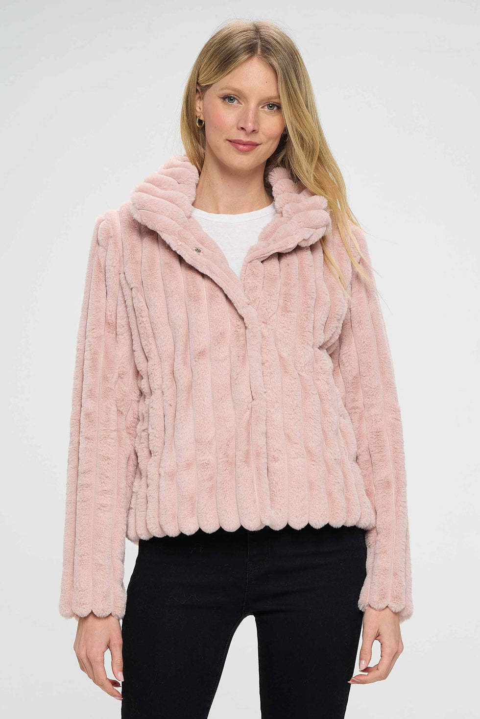 Shop Now Stylish Pink Cozy Coat Baciano Baciano Official Store 0363